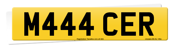 Registration number M444 CER